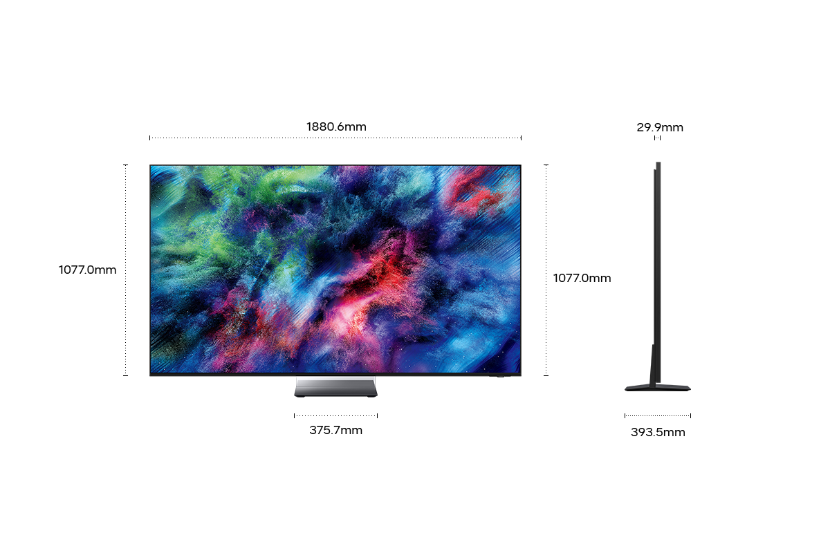 85" Micro RGB R95H 4K Samsung Vision AI Smart TV (2026) Black