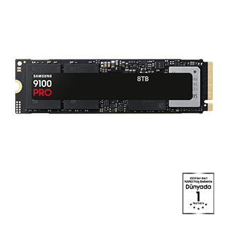 9100 PRO PCIe 5.0 NVMe M.2 SSD Front Black 