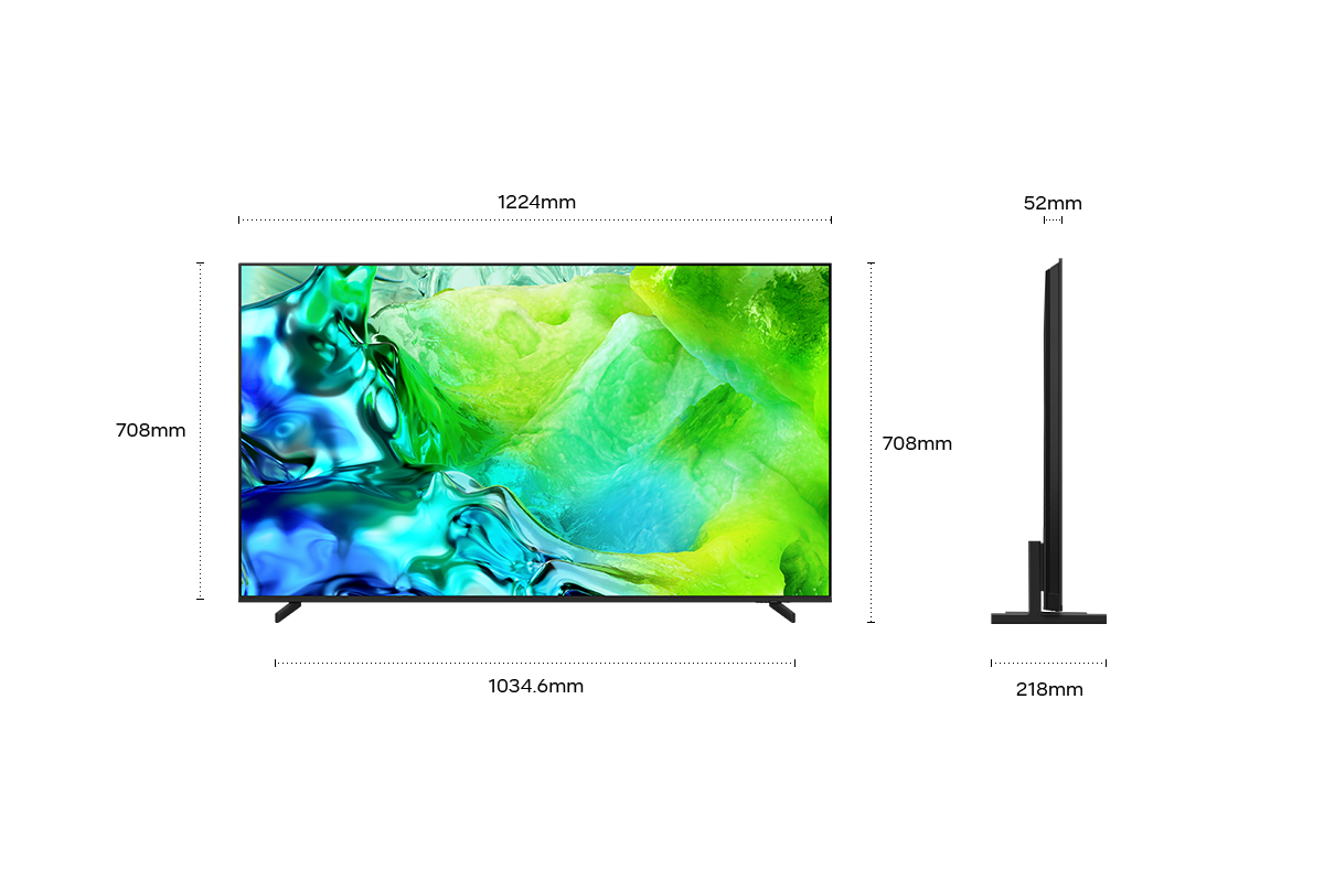 55" Neo QLED QN80H 4K Samsung Vision AI Smart TV (2026) Titanium Black