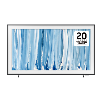 65" The Frame Pro LS03HW 4K Samsung Vision AI Smart TV (2026) Front Black Modern Frame Design with Wireleess One Connect