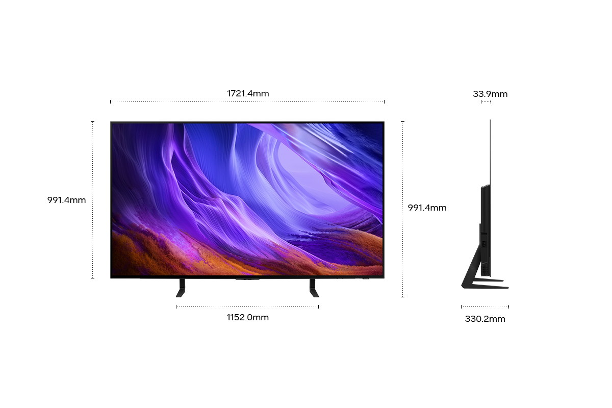 77" OLED S85H 4K Samsung Vision AI Smart TV (2026) Graphite