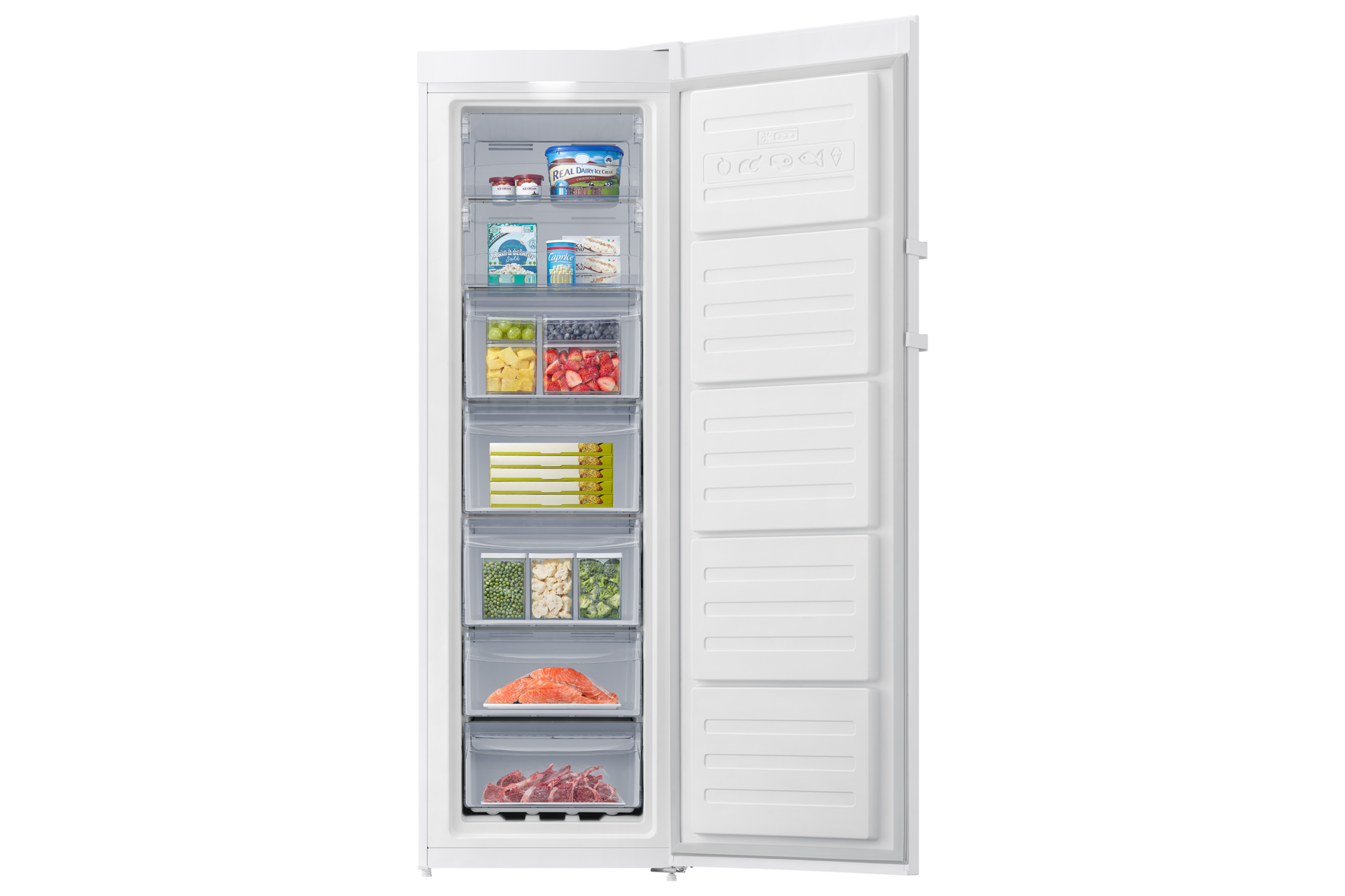 One Door RI40HM24 Large Capacity 270L Front-Open-With-Food White 