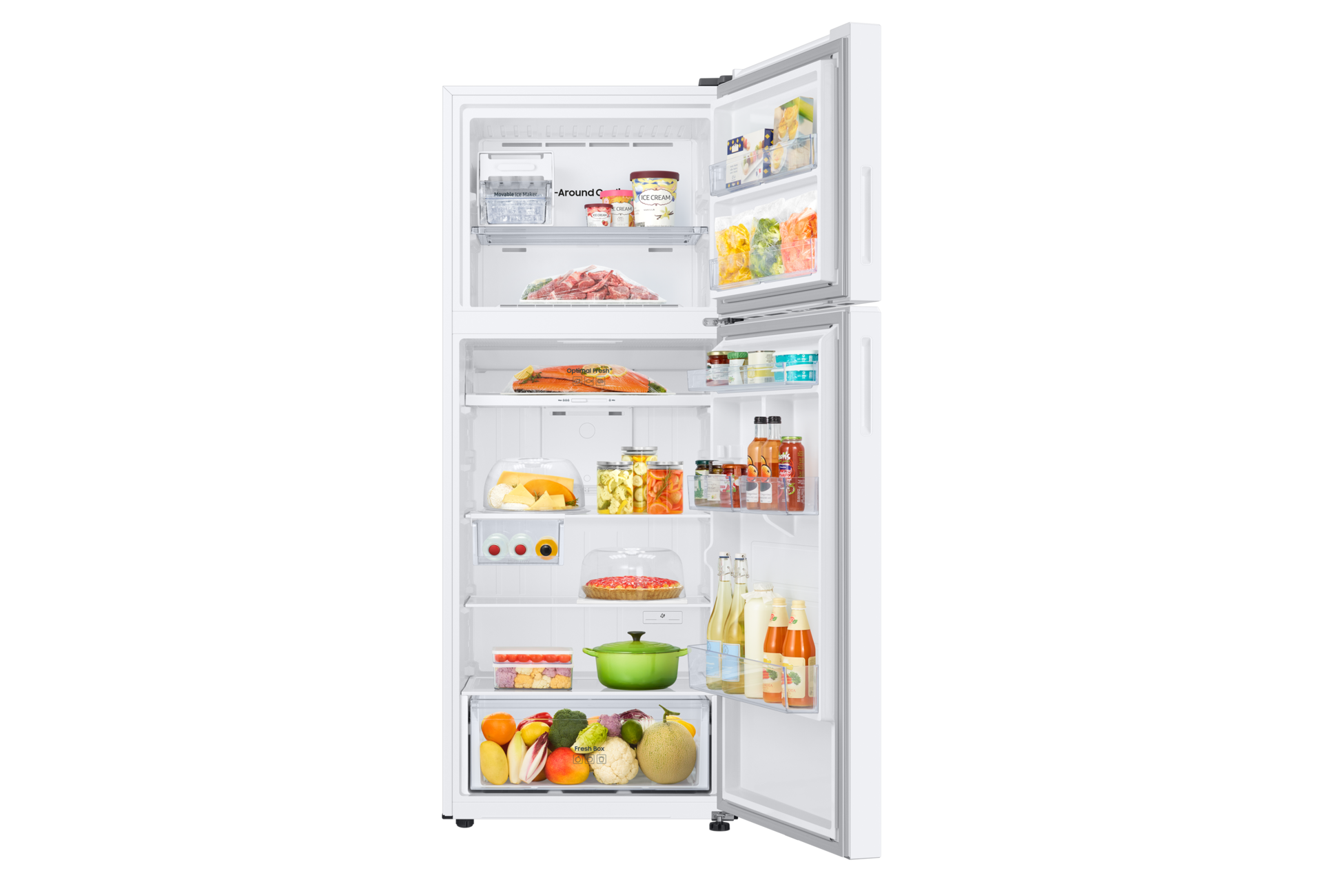 front-open-with-food White