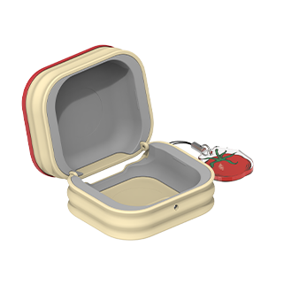 Galaxy Buds4 | Buds4 Pro Food Can Case FrontOpen Red 