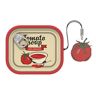 Galaxy Buds4 | Buds4 Pro Food Can Case Front Red 