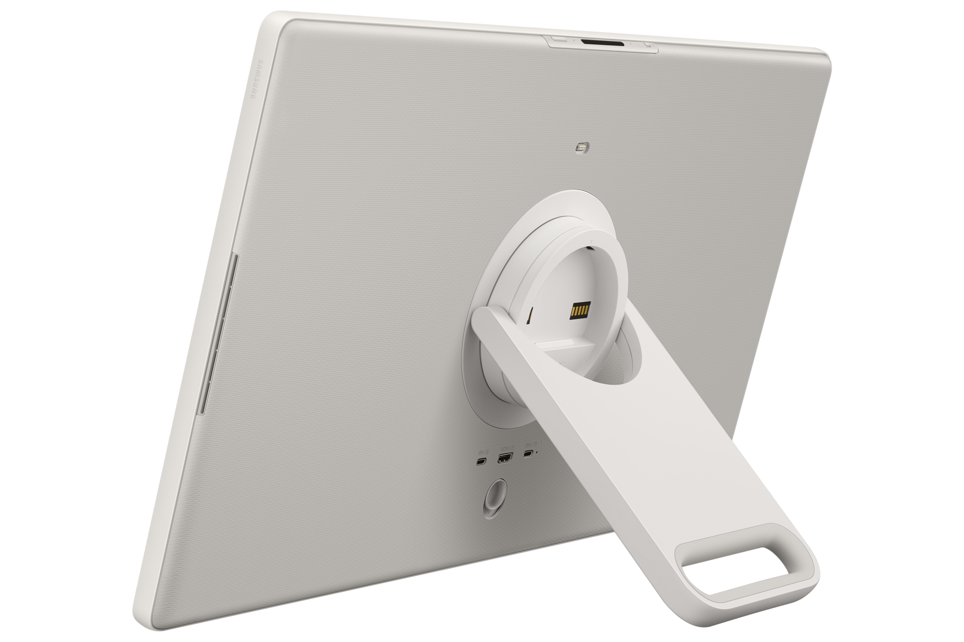27" The Movingstyle LSM7F QHD Touch Interaction Movable Screen (2025) Back-L-Pers-Kick-Stand White The Movingstyle