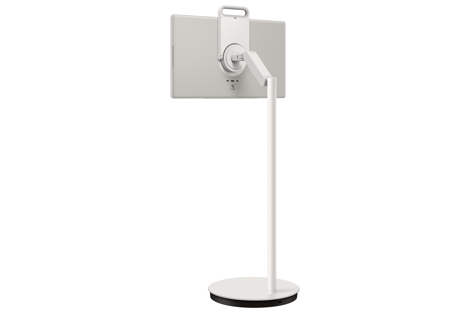 27" The Movingstyle LSM7F QHD Touch Interaction Movable Screen (2025) Back-L-Perspective-With-Stand White The Movingstyle