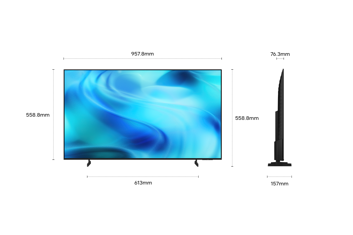 43" Crystal UHD U8000H 4K Samsung Vision AI Smart TV (2026) Titanium Gray