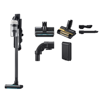 Jet 85S Stick VC 250W / 60 Min. 2.43kg with the Slim LED Brush Front Satin Greige 