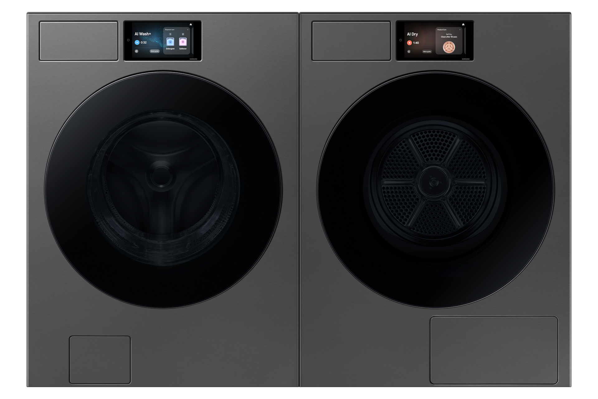 Bespoke AI™ 智慧熱泵乾衣機 20KG Front-Off-Pair1 Silver 