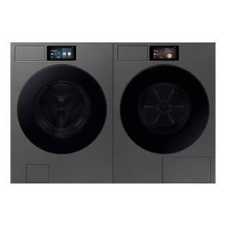 Bespoke AI™ 智慧熱泵乾衣機 20KG Front-Off-Pair1 Silver 