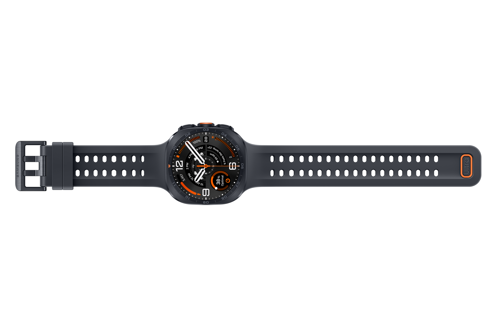 Galaxy Watch Ultra2 鈦霧灰，產品外觀正面3