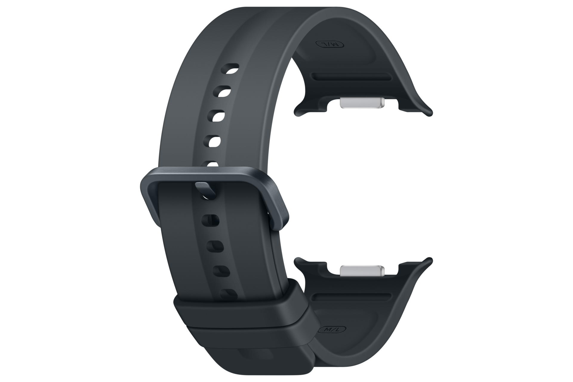 Galaxy Watch9 彈性運動錶帶 ( M / L ) Back-Perspective Black 