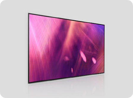 Crystal UHD 螢幕上有粉紅色的光環。