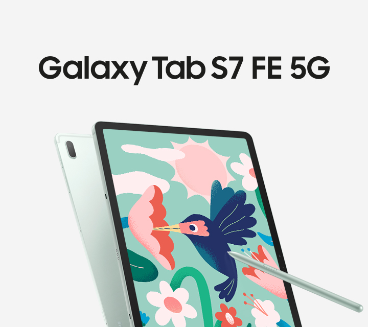 Galaxy Tab S7 FE 5G 星動黑64GB | SM-T736BZKABRI | 台灣三星電子