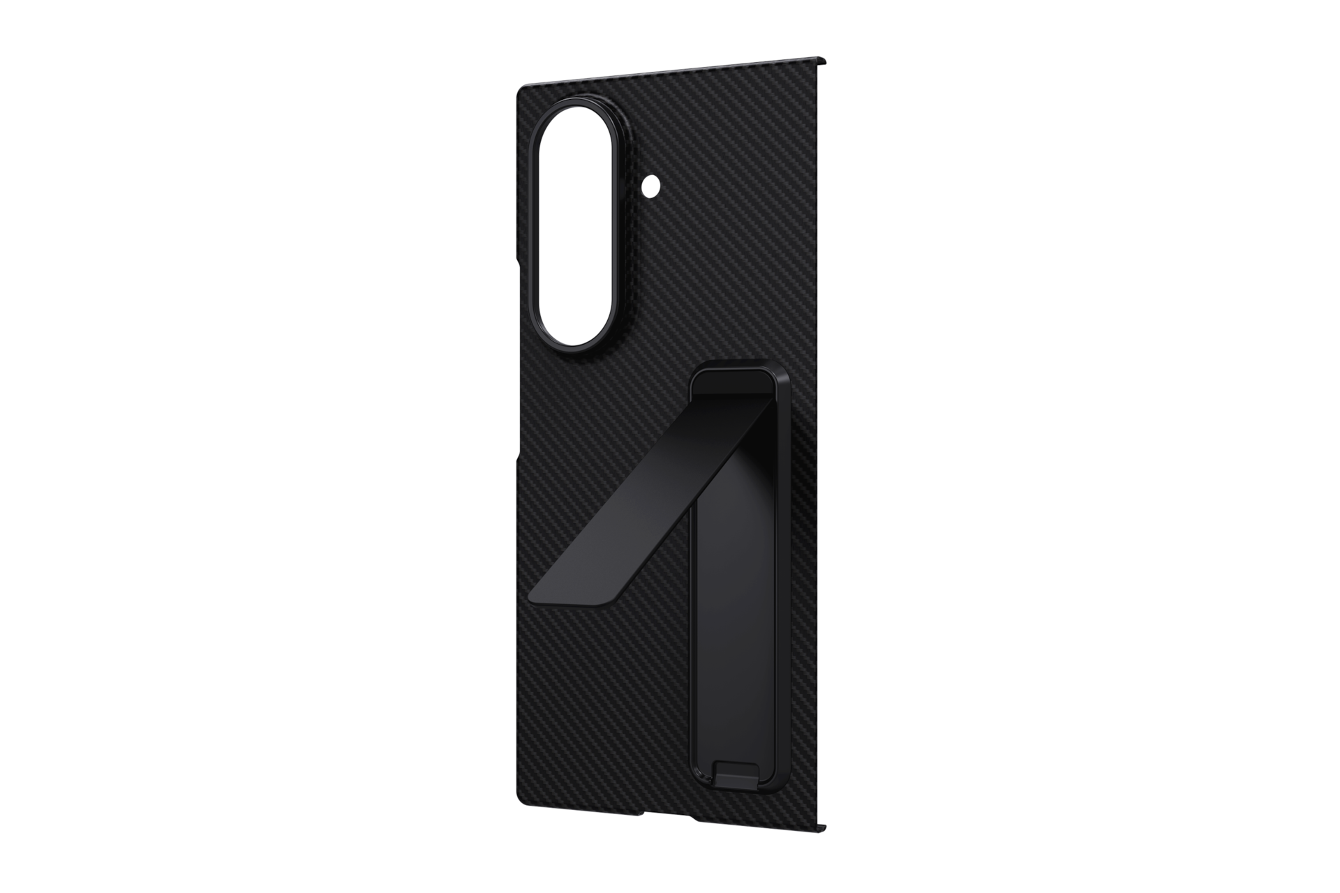 Galaxy Z TriFold 碳纖維防摔保護殼 ( 附支架 ) FrontOpen Black 