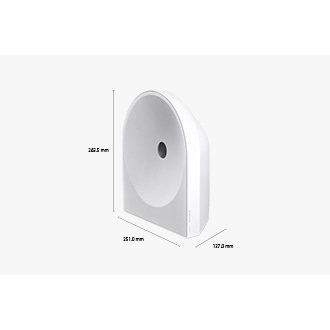 Music Studio 5 LS51H WiFi-藍牙 無線喇叭 (2026) 白，尺寸規格