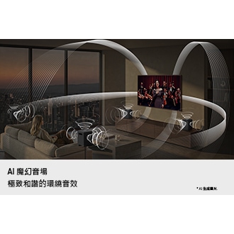 Music Studio 7 LS70H WiFi-藍牙 無線喇叭 (2026) 黑，AI 魔幻音場
