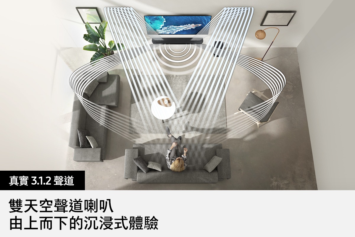 功能特色 - 真實 3.1.2 聲道