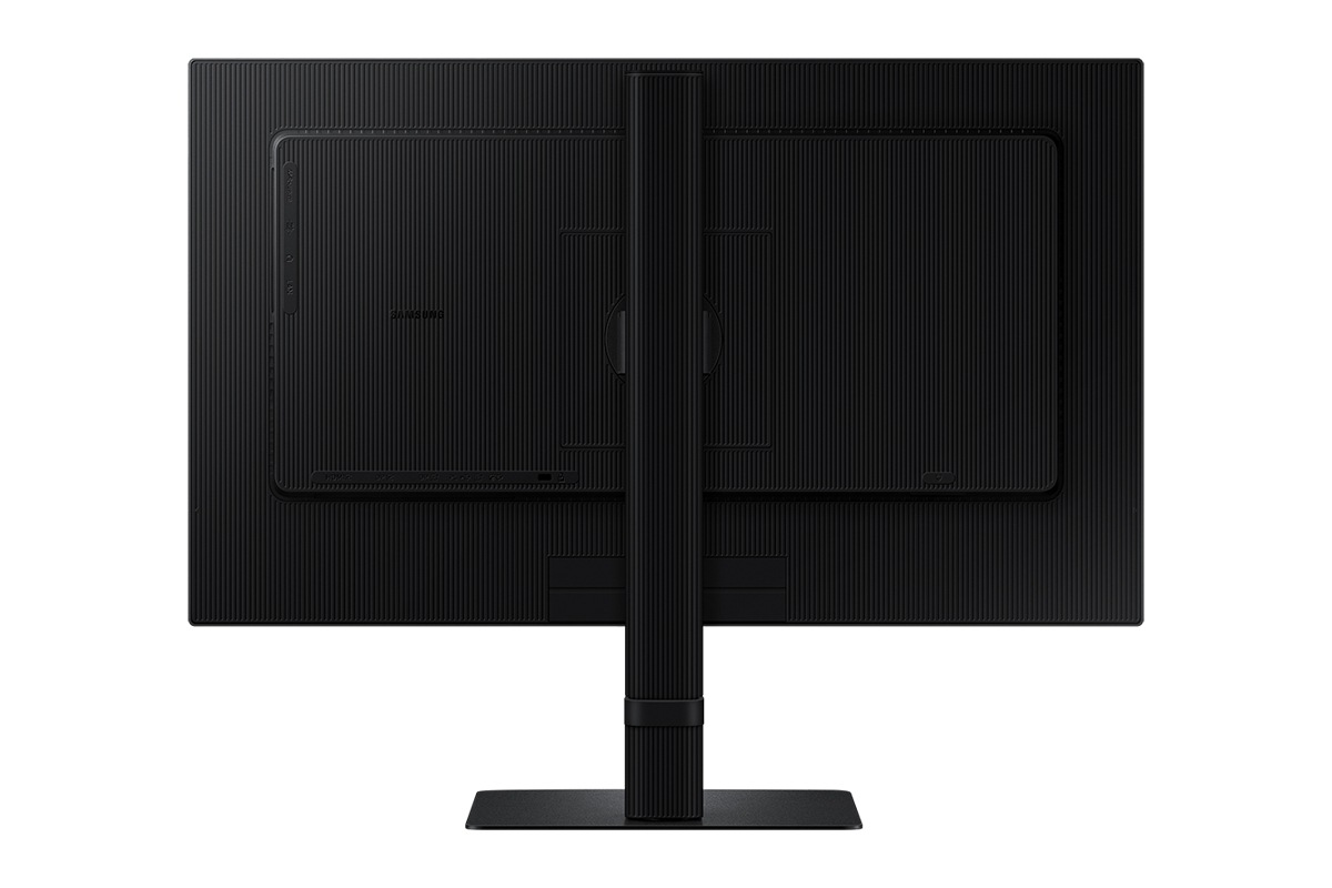 24吋 Samsung ViewFinity S60UD 顯示器背面。