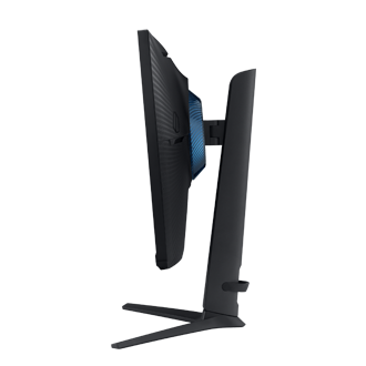 黑色，產品外觀側面 (調整螢幕傾斜角度)