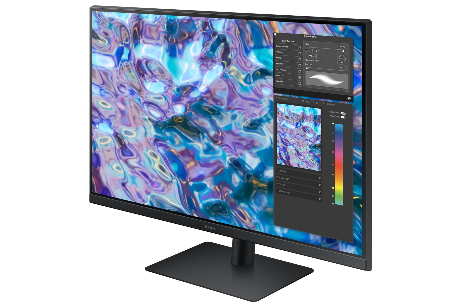 黑，不同角度之產品外觀