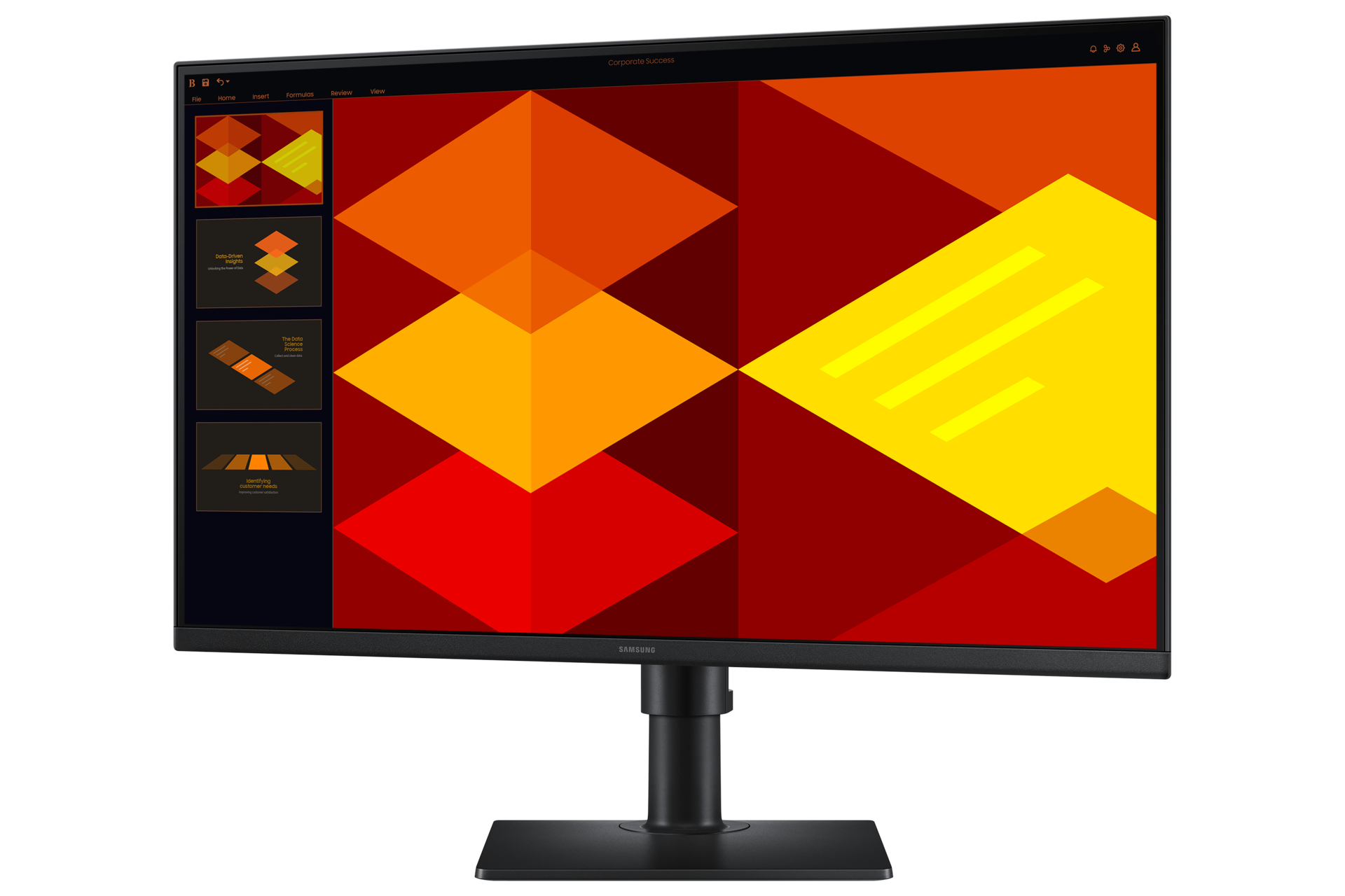 黑，產品外觀正面 (螢幕水平旋轉)