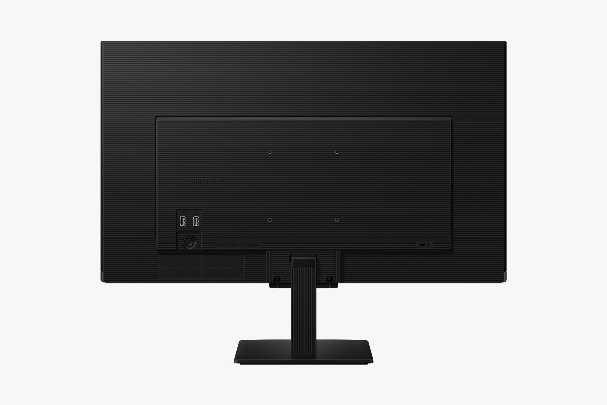 黑色 27吋 Samsung Smart Monitor M5 背面。
