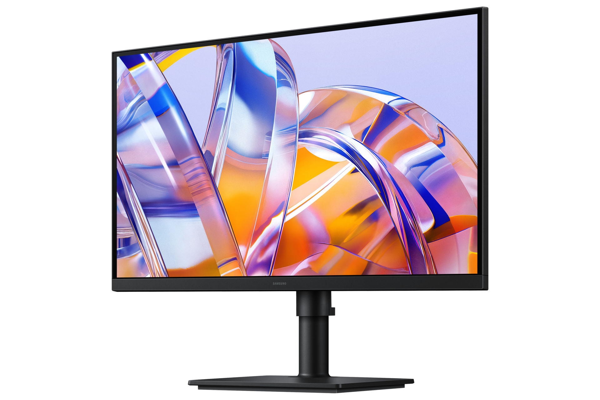 27吋 ViewFinity S8 S80UH 4K UHD 高解析度平面顯示器正面 (右30度)，黑