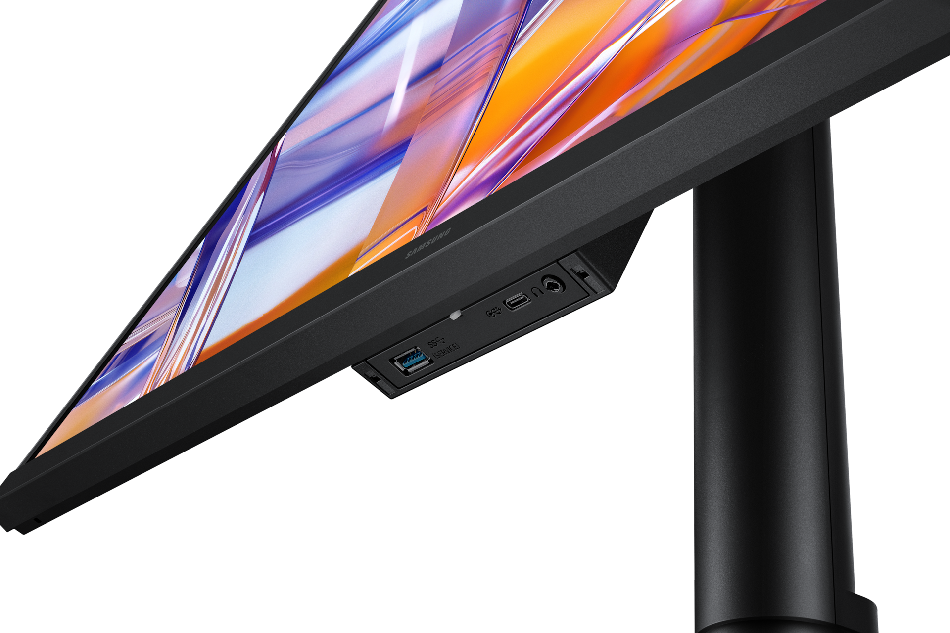 27吋 ViewFinity S8 S80UH 4K UHD 高解析度平面顯示器細節，黑