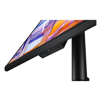 27吋 ViewFinity S8 S80UH 4K UHD 高解析度平面顯示器細節，黑