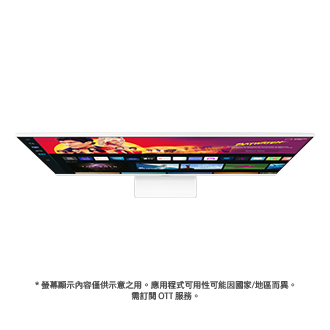 白色，不同角度之產品外觀