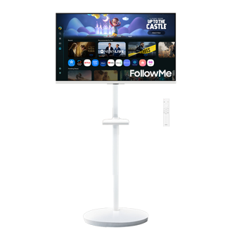 FollowMe 移動式 FHD 32吋智慧聯網螢幕組 M5 (M50F + 移動式立架) (2025) 白