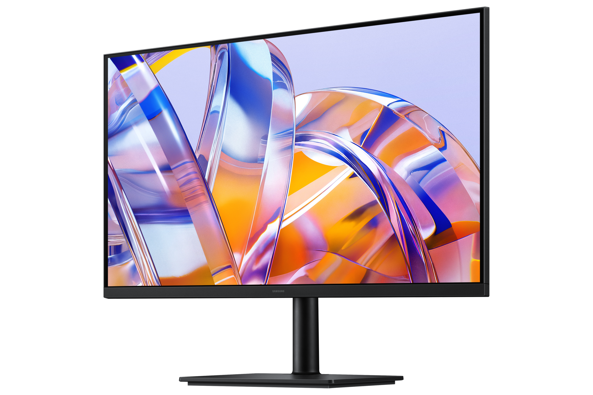 32吋 ViewFinity S8 S80UH 4K UHD 高解析度平面顯示器正面 (右30度)，黑