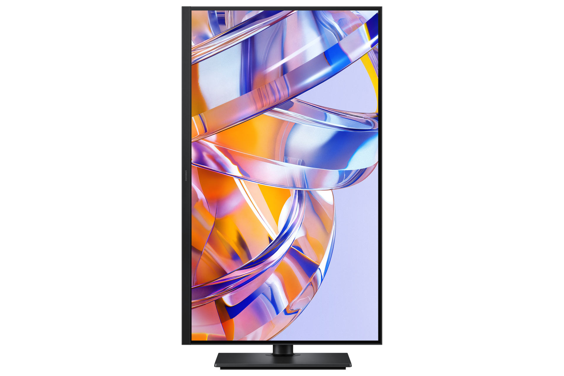32吋 ViewFinity S8 S80UH 4K UHD 高解析度平面顯示器正面 (螢幕直向旋轉)，黑