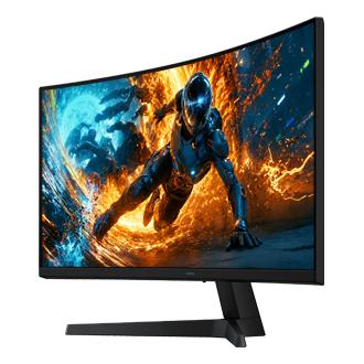 34吋 Odyssey G5 G55H Ultra WQHD 180Hz 曲面電競螢幕特定角度 1，黑