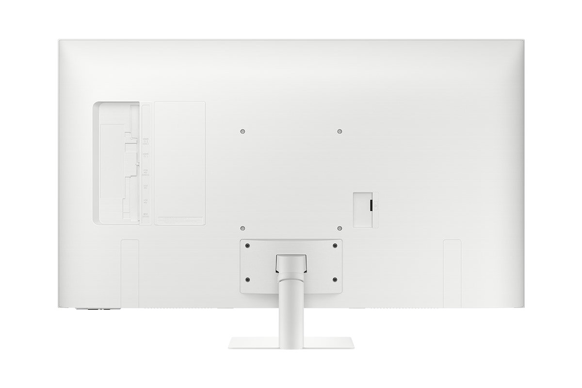 白色 43吋 Samsung 智慧聯網螢幕 M70D 顯示器背面。