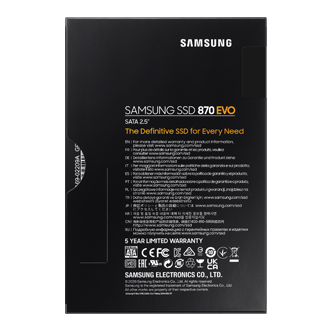 870 EVO SATA 2.5吋 固態硬碟 8TB PKG-Back Black 