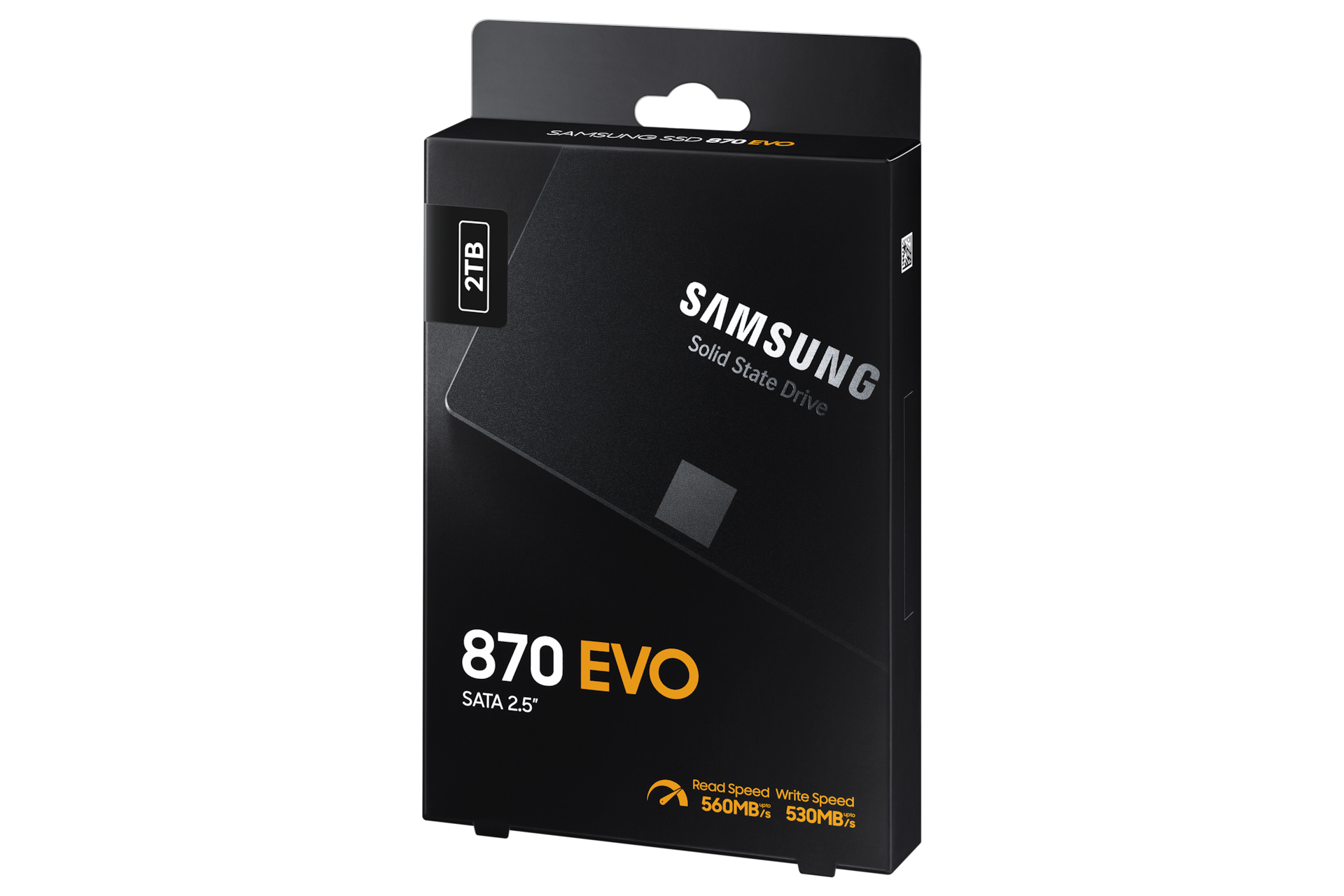 870 EVO SATA 2.5吋 固態硬碟 8TB PKG-R-Perspective Black 