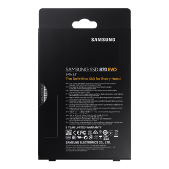 870 EVO SATA 2.5吋 固態硬碟 8TB PKG-Back Black 
