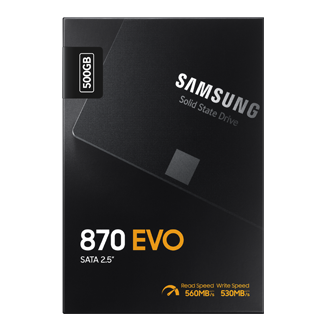 870 EVO SATA 2.5吋 固態硬碟 8TB PKG-Front Black 