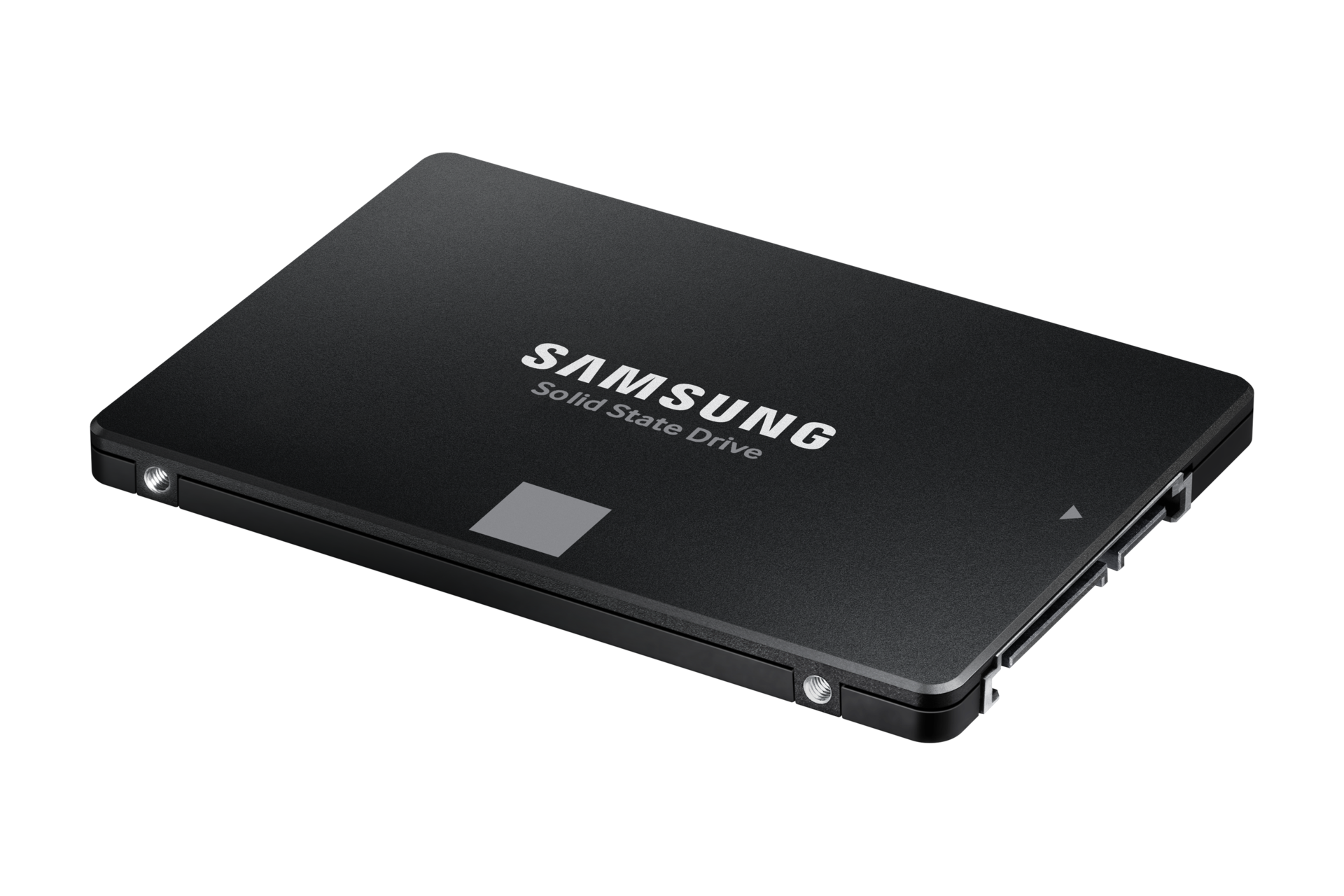 870 EVO SATA 2.5吋 固態硬碟 8TB，黑，不同角度之產品外觀