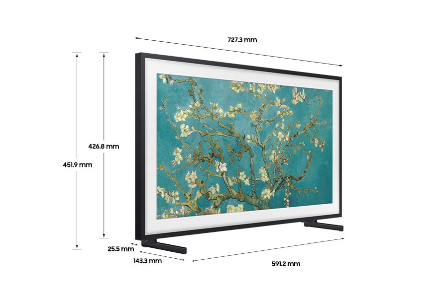 [32型 Thé F~rámé~ 的尺寸是 727.3 x 451.9 x 143.3 mm~]