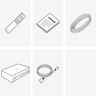 [32型 Thé F~rámé~ LS03C 的盒內附件包含了太陽能智慧遙控器、使用手冊、電源線、美型集線盒、美型連接線。]