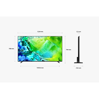 55型 Neo QLED QN80H 4K Samsung Vision AI 智慧顯示器 (2026) 尺寸規格