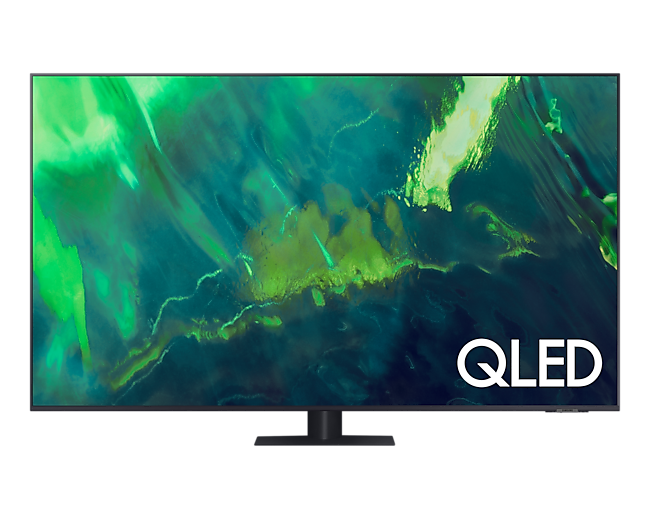 2021 65型 QLED 4K 量子電視 Q70A 產品正面外觀 ( 含 QLED 字樣 )