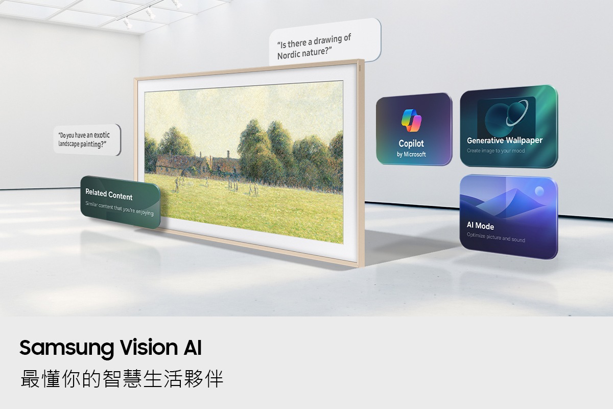 75型 The Frame Pro LS03HW 4K Samsung Vision AI 智慧顯示器 (2026) Samsung Vision AI