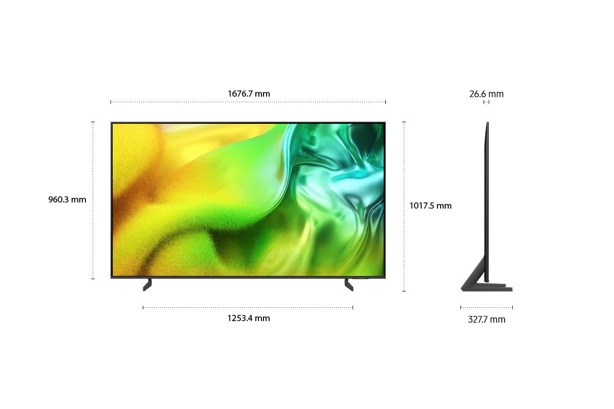 Neo QLED QN1EH 4K Samsung Vision AI 智慧顯示器 (2026) 尺寸規格