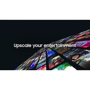 A floor that displays the words Upscale your everyday within a painted square.