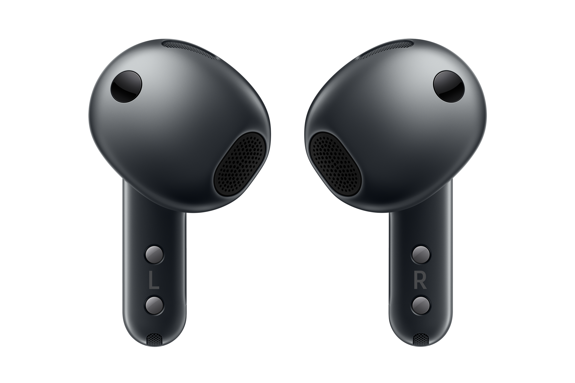 Galaxy Buds4 曜石黑，產品外觀背面